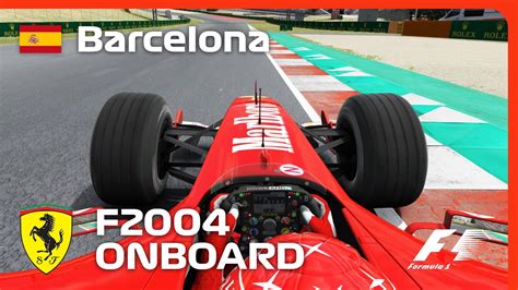 Ferrari F2004 Barcelona 2023 Onboard Lap Assetto Corsa YouTube