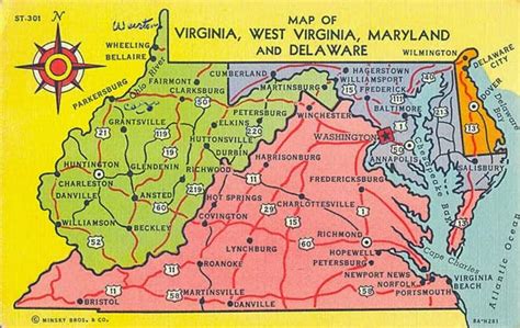 Dc Maryland And Virginia Map United States Map