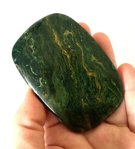 Beautiful Natural Dark Green Jade 453 Gr Loose Gemstone Ebay