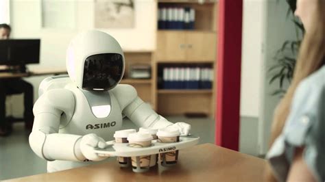 Give the robot a break. Honda showcases new version of their ASIMO robot - YouTube