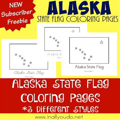 Free Alaska State Flag Coloring Pages Money Saving Mom