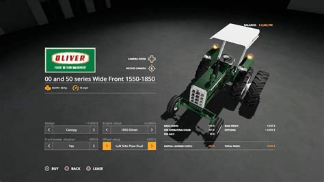 Oliver Tractor Pack Beta Mod Farming Simulator 19 Mod Fs19