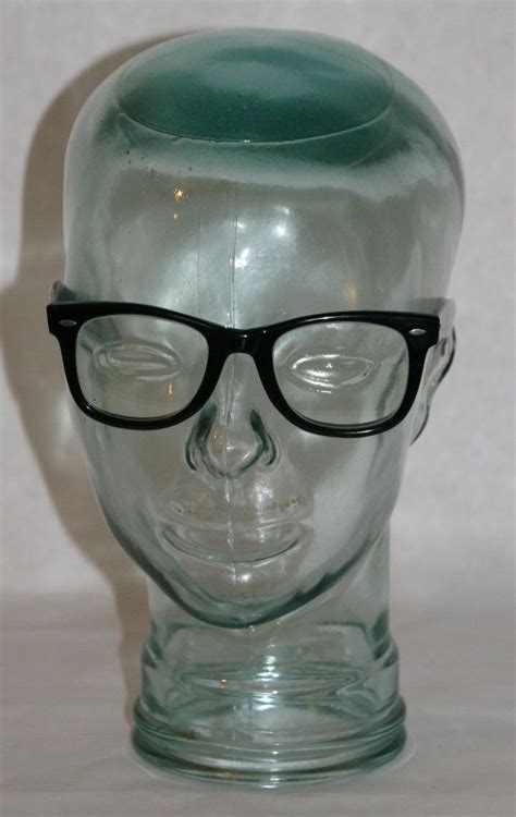 50s Black Horn Rimmed Glasses Frames Mens Geek Nerd By Retroamour 65