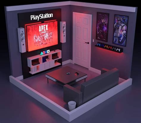 Video Game Room Design Game Room Design Playstation Room