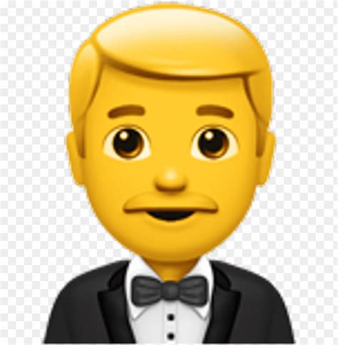 Man In Tuxedo Emoji Man Tipping Hand Emoji Png Transparent With Clear
