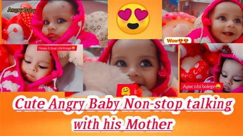 6months Cute Angry Baby Non Stop Face Changing Reaction🤩angry Baby Most