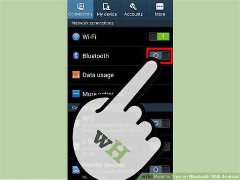 Press the bluetooth button from quick actions How to Turn on Bluetooth With Android: 4 Steps (with Pictures)