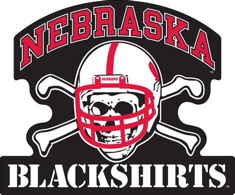 Download Nebraska Blackshirts Vinyl Decal Black Background By