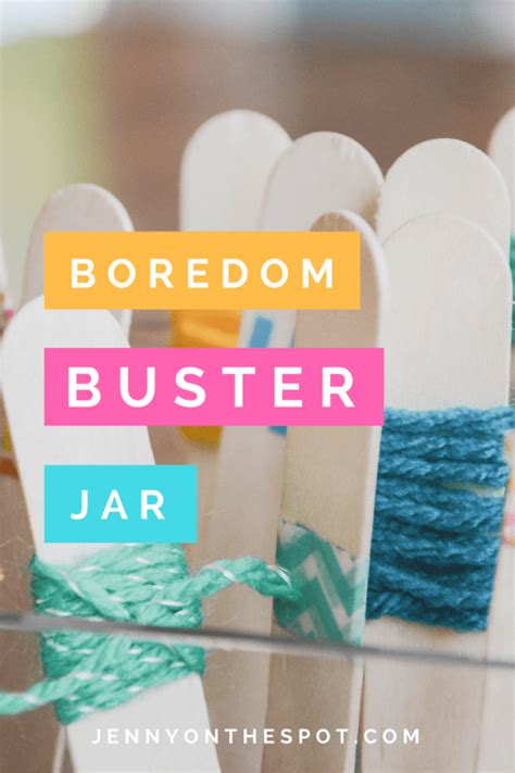 The Summer Boredom Buster Jar Jenny On The Spot