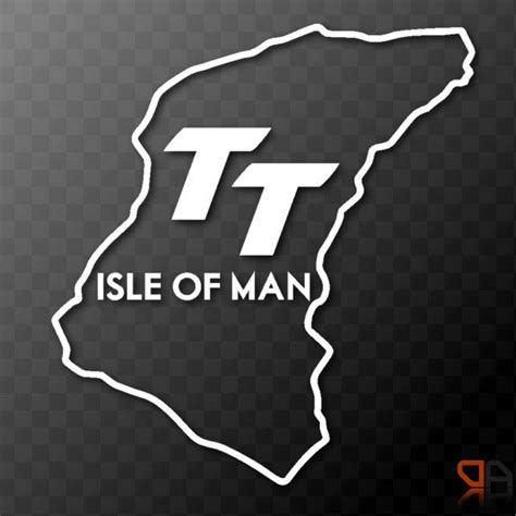 Mcguinness wins 2014 tt zero: Isle of Man TT - race track outline vinyl decal sticker ...
