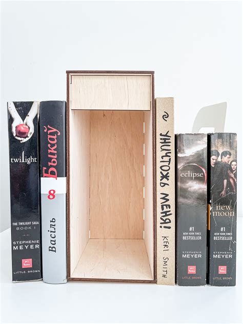 Diy Book Nook Shelf Insert Kit With Led Light Strip Wooden Etsy