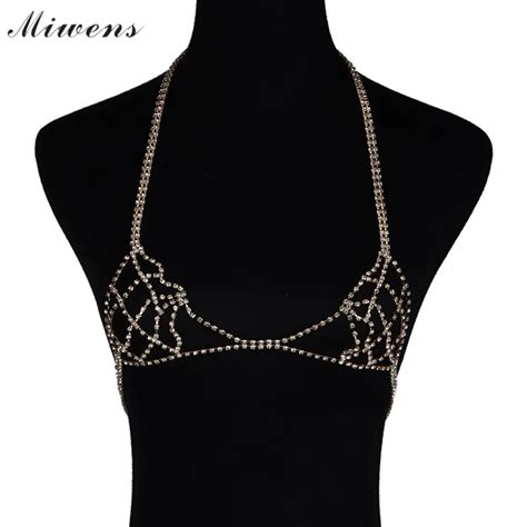 Miwens Brand 2017 New Two Colors Crystal Bodys Chain Valentine Bodys Chain T Female Female