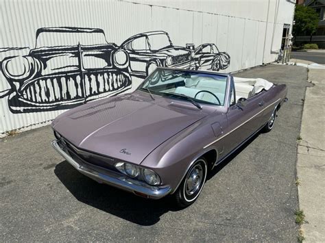 1965 Chevrolet Corvair 52279 Miles Evening Orchid Convertible For Sale
