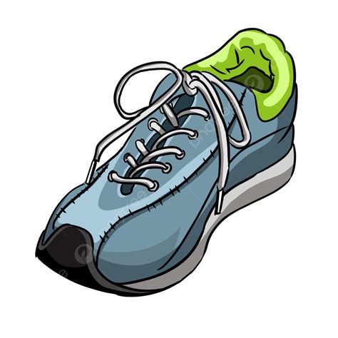 Cartoon Shoes Clipart Transparent PNG Hd Cartoon Sports Shoes Travel Shoes Shoelaces Cartoon