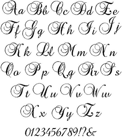 Large Handwriting Cross Stitch Alphabet Large Cross Stitch Font