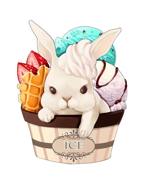 Ice Cream 071518 Nationalicecreamday Icecreamday Bunny Artwork