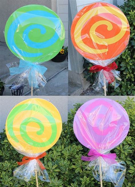 Xl Lollipop Decorations By Annamaescottage On Etsy 3000 Lollipop