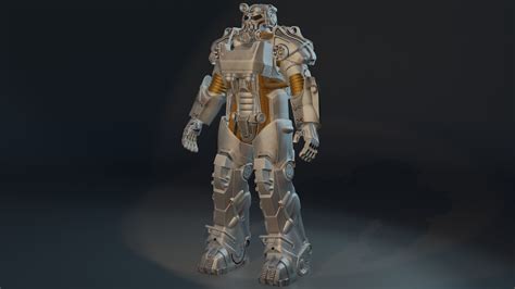 Fallout 4 Power Armor 3d Model