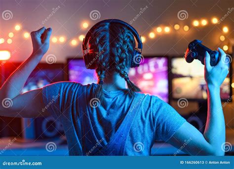 Computer Game Competition Gaming Concept Stock Image Image Of
