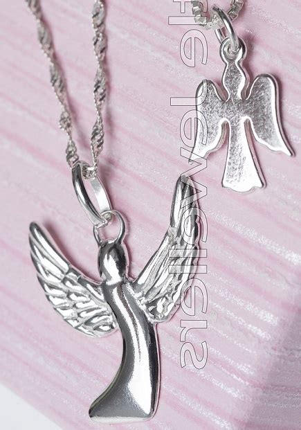 925 Silver Angel Pendants And Chains Little Jewellers