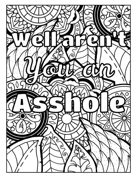 Free Printable Swear Word Coloring Pages