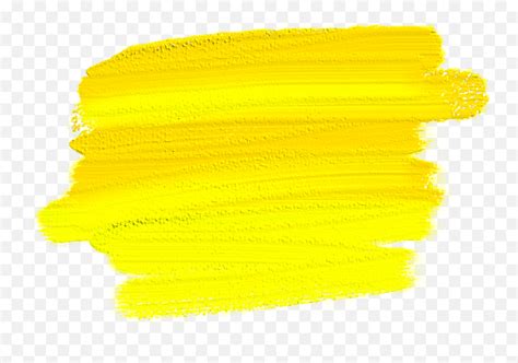 Yellow Brush Stroke Watercolor Brushstroke Oilpainting Art Pngpaint