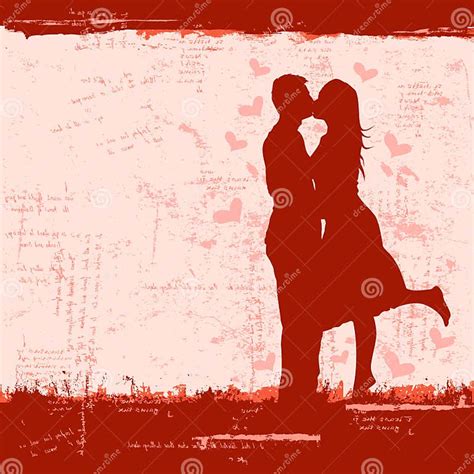 Loving Couple Stock Vector Illustration Of People Kissing 37037750