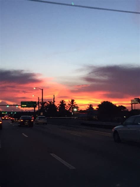 Sunset In South Florida Sky Aesthetic Pretty Sky Sunset Sky