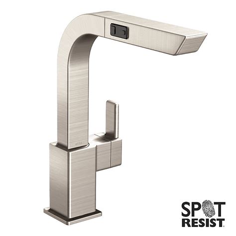 Lepo single lever pull out kitchen sink faucets, single handle low arch stainless steel brushed nickel rv kitchen faucet with pull down sprayer, bar utility sink faucets 4.1 out of 5 stars 747 $48.99 $ 48. MOEN 90-Degree Single-Handle Pull-Out Sprayer Kitchen ...