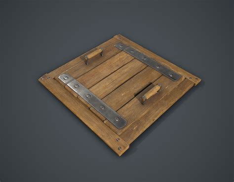 3d Model Trapdoor Vr Ar Low Poly Cgtrader