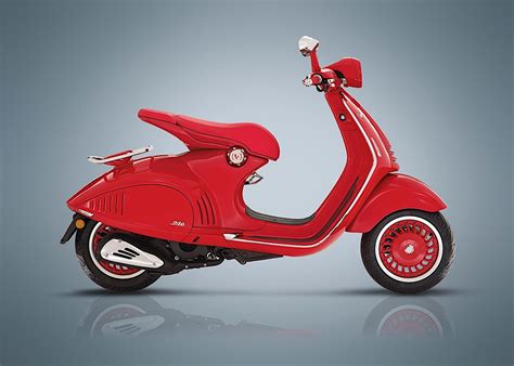 2017 Vespa Scooter Going Electric At Eicma Along Red Version