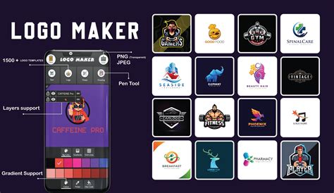 Generate royalty free icons logo using easy icon maker font awesome 4.7.0 icon set. Logo Maker free - icon creator app for esports 3d