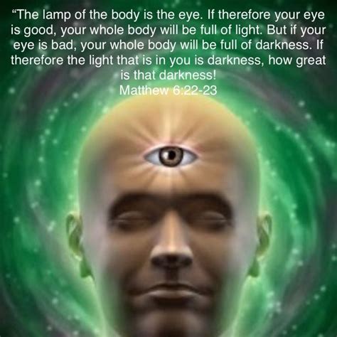 Matthew 622 23 The Lamp Of The Body Is The Eye If Therefore Your Eye