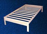 Solid Wood Twin Size Bed Frame Images