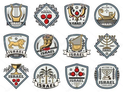 Israel Símbolos Judíos Religiosos Y Signos De Judaísmo 2023