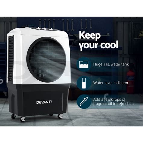 Devanti Evaporative Air Cooler Industrial Portable Fan Water Cooler