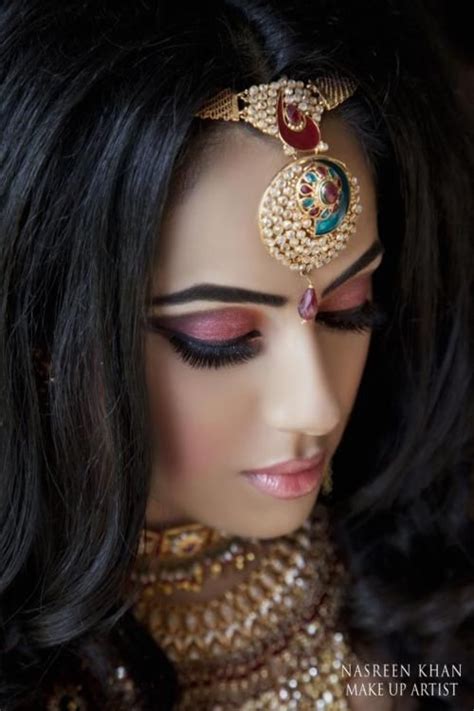 step by step arabic party wear and bridal eye and complete face makeup tutorial with pictures 11