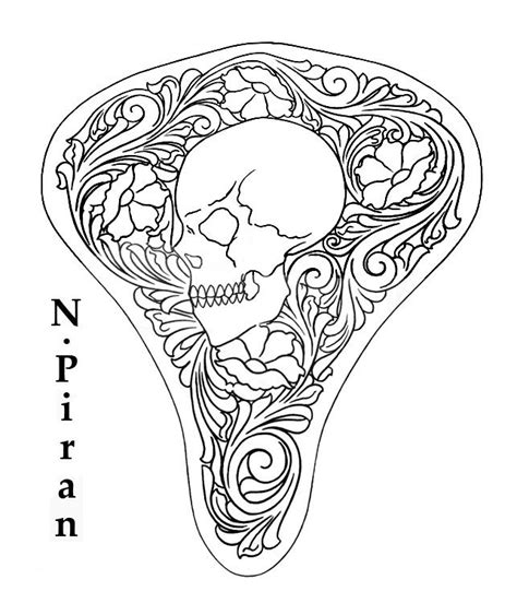 Printable Skull Leather Tooling Patterns