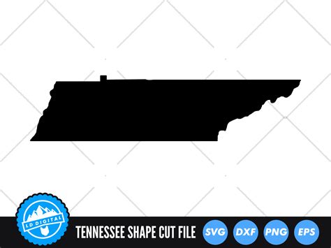 Tennessee Svg Tennessee Outline Usa States Cut File By Ld Digital