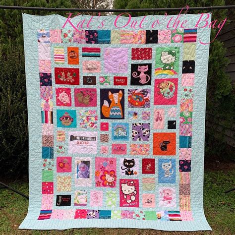 Baby Clothes Quilt Made From Girl S Clothing Custom Made Etsy Baby