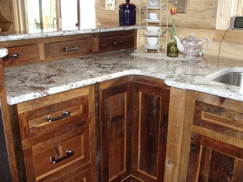 Reclaimed heart pine barn wood kitchen cabinets. Reclaimed Barnwood Kitchen Cabinets — Barn Wood Furniture ...