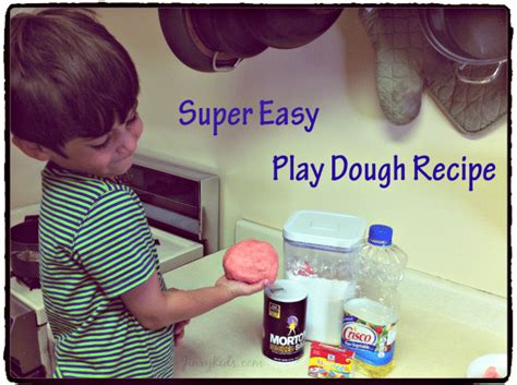 Super Easy Play Dough Recipe Flour Salt Oil And Water Jinxy Kids
