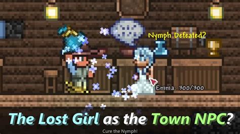 What If The Lost Girl Became A Friendly Town Npc In Terraria ─ You Can Cure Nymph Now With Mods
