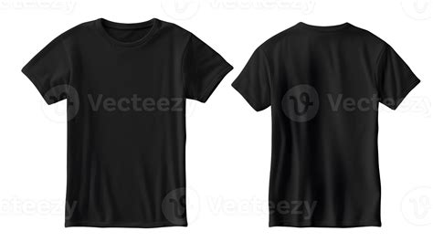 Black Tshirt Mockup On Transparent Background 23334405 Png