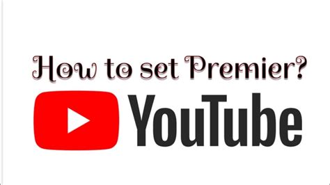 How To Set Up Premier On Youtube Youtube