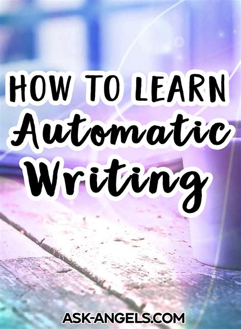 How To Learn Automatic Writing