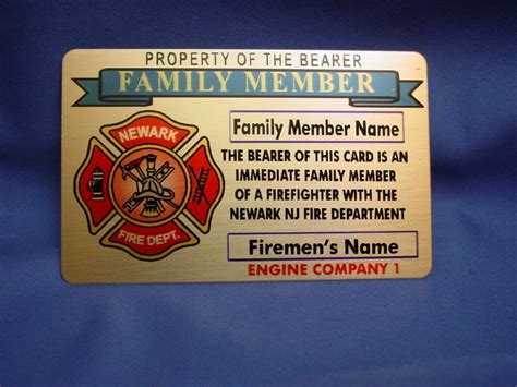 If you are looking for associate member cards, please visit the fop store for more information. NFD NEWARK NJ -FIRE DEPARTMENT - FAMILY MEMBER BRASS CARD - PBA - FOP - FMBA | eBay
