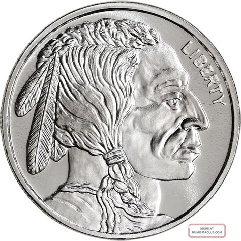 1 Buffalo Indian 1 Oz 999 Fine Silver Coin One Troy Ounce