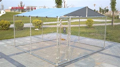 Chickencoopoutlet Backyard Dog Kennel Outdoor Pet Pen Chain Link Fence