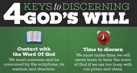 Infographic 4 Keys Necessary To Discerning Gods Will Catholic Link